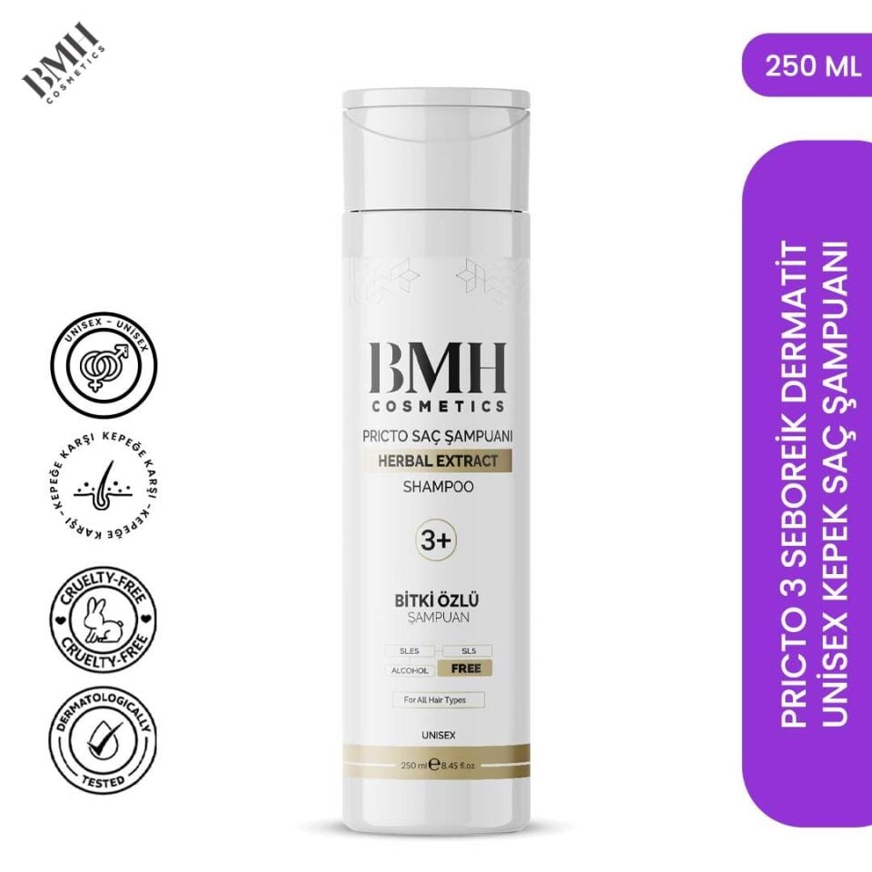 Pricto 3 Kepek ve Egzema Karşıtı Saç Bakım Şampuanı 250 ml